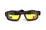 Окуляри захисні з ущільнювачем Global Vision Assault (yellow) Anti-Fog, жовті, фото 7