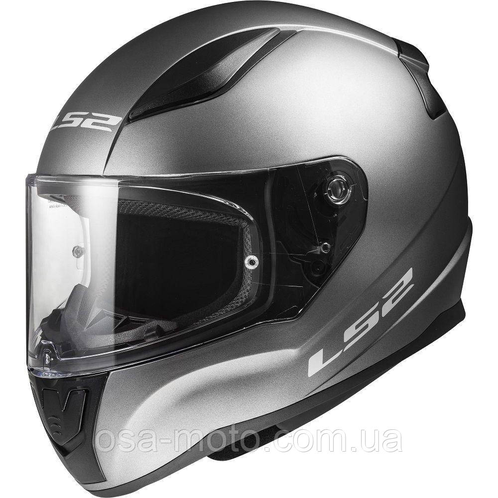 Мотошолом LS2 FF353 Rapid 2 Solid Matt Titanium ECE2206