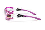 Окуляри захисні з ущільнювачем Global Vision Ruthless Purple (clear) Anti-Fog, прозорі в фіолетовій оправі, фото 7