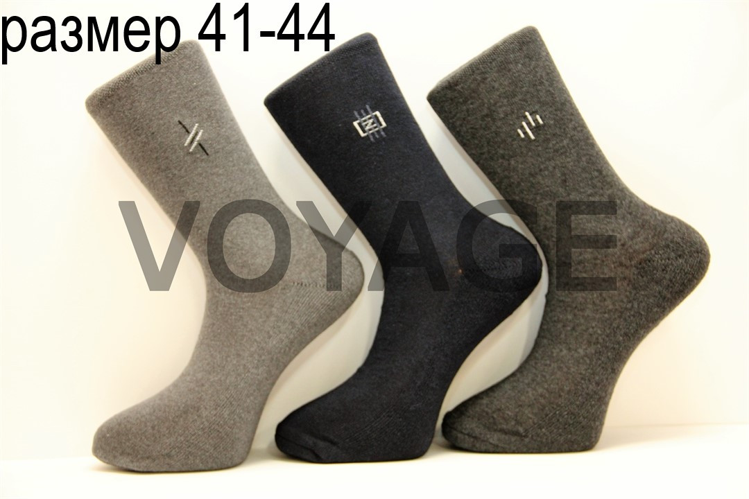 Чоловічі шкарпетки з махровою підошвою Style Luxe КЛ 41-44 темні асорті