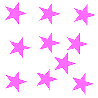 Зірка рожева з оракалу 5х5см 10шт