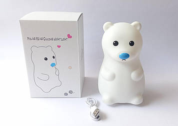 Дитячий акумуляторний нічник-іграшка Ведмедик силіконовий DC-7653