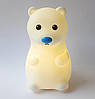 Дитячий акумуляторний нічник-іграшка Ведмедик силіконовий DC-7653, фото 2