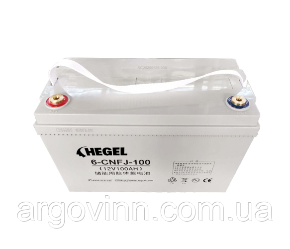 Акумуляторна батарея HEGEL GEL 100-12 12V 100Ah (330x171x220 mm), 28kg