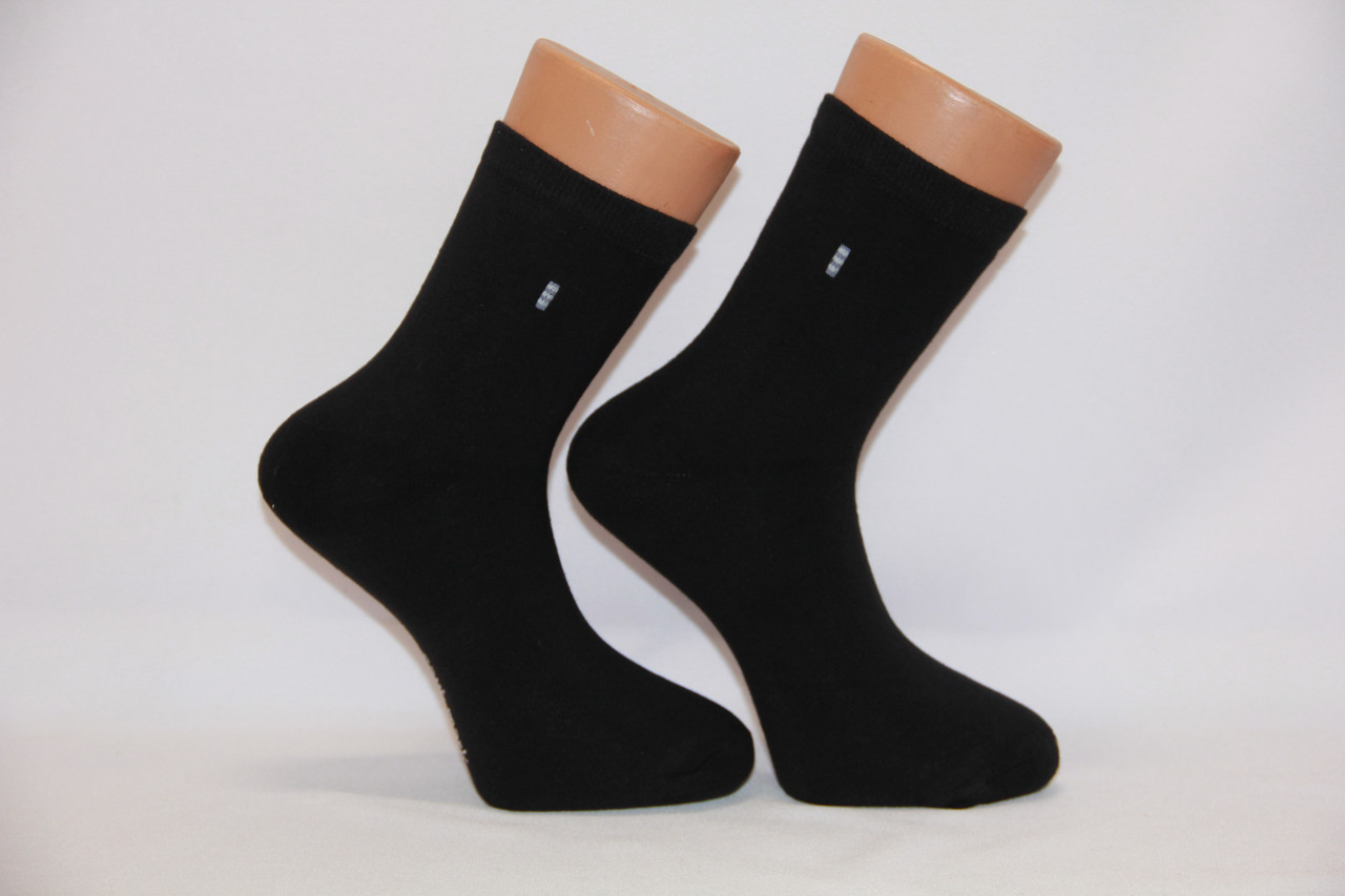 Чоловічі шкарпетки махрові середні VIP НЛ 40-45 Чорний