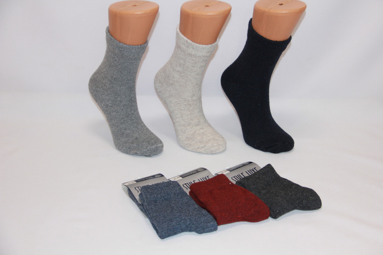 Жіночі шкарпетки з тонкої вовни Style Luxe НЛ 36-40 однотонні, фото 1