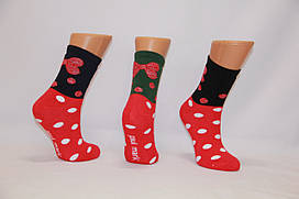 Жіночі шкарпетки махрові з бавовни Paul Mark 36-40 горохи