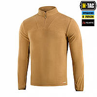 Тактична флісова кофта M-Tac койот Delta Polartec Військова чоловіча тепла фліска Coyote