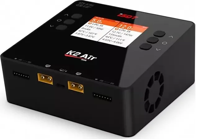 Зарядний пристрій для дрона iSDT K2 Air Bluetooth, AC/DC 200W/500Wx2 20A (HP0015.K2A)
