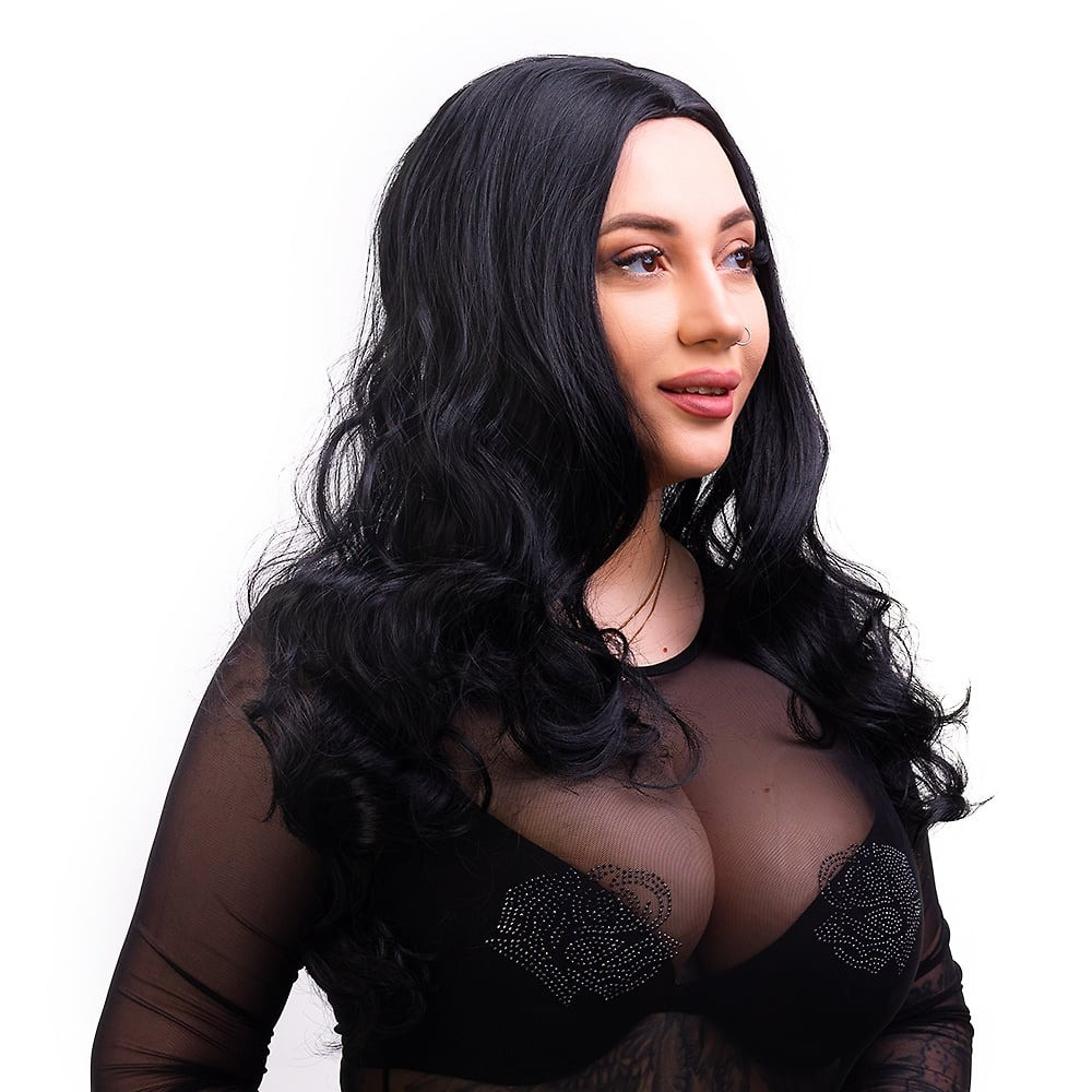 Перука довга кучерява Fetish Hair брюнетка, 65 см.