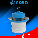 Випуск 70 мм для сифона кухонної мийки та умивальника 1 1/2 з пробкою NOVA 7002N, фото 4