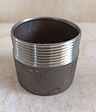 Різьба сталева коротка Ду50 (2") без покриття для з’єднання металевих труб в системах водопроводу, газопроводу, опалення, фото 2