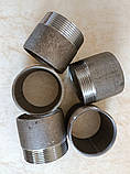 Різьба сталева коротка Ду50 (2") без покриття для з’єднання металевих труб в системах водопроводу, газопроводу, опалення, фото 6