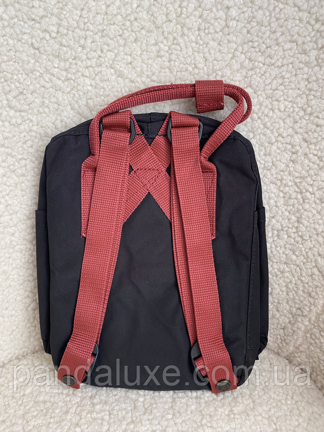 Рюкзак маленький канкен Fjallraven Kanken Mini 7л чорний, фото 3
