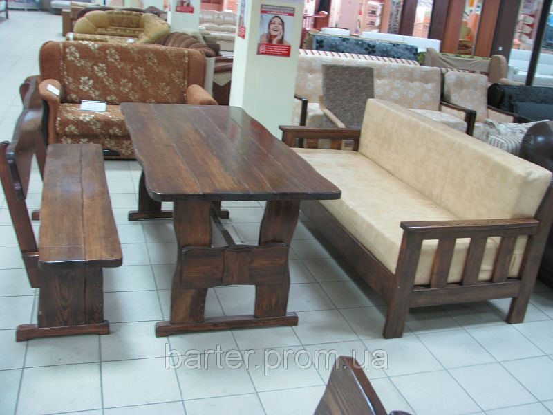 Лавочка, лавка, скамейка деревянная 2000*370 для дачи, кафе от производителя - фото 3 - id-p30189574
