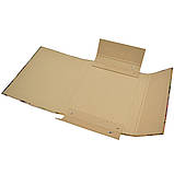 Папка-короб для зошитів на резинці, картонна, А5, КРАФТ-покриття, фото 2