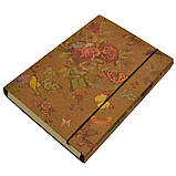 Папка-короб для зошитів на резинці, картонна, А5, КРАФТ-покриття, фото 5