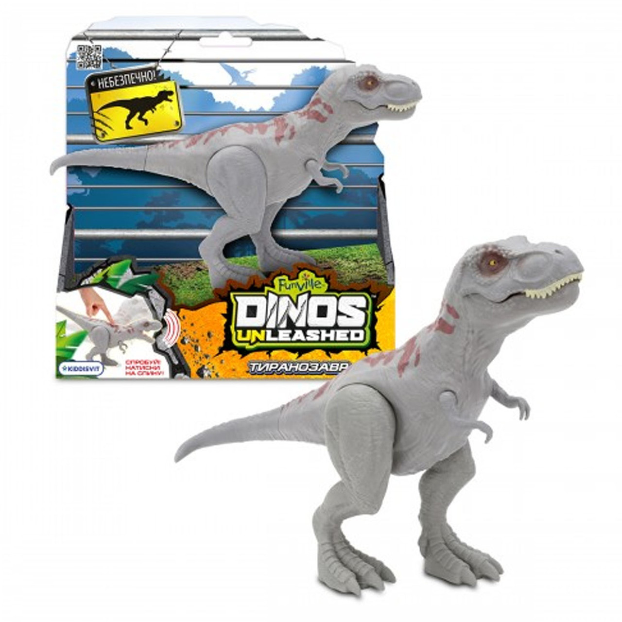 Динозавр іграшковий Тиранозавр Dinos Unleashed Realistic (звук, відкривається щелепа, висота 14см) 31123T2