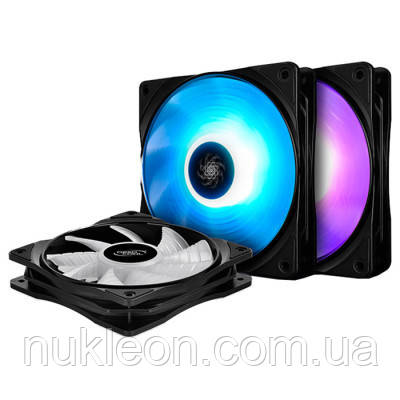 Популярний! Кулер до корпусу Deepcool RF120-3 IN 1 (DP-FRGB-RF120-3C) - Краща якість тільки на Nukleon.com.ua, фото 1