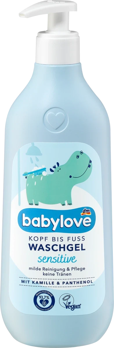 Дитячий гель для вмивання Babylove Waschgel Sensitive, 0,5 мл