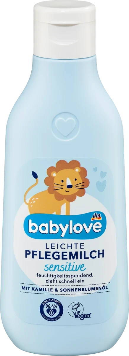 Молочко для тіла Babylove Pflegemilk Sensitive, 250 мл.