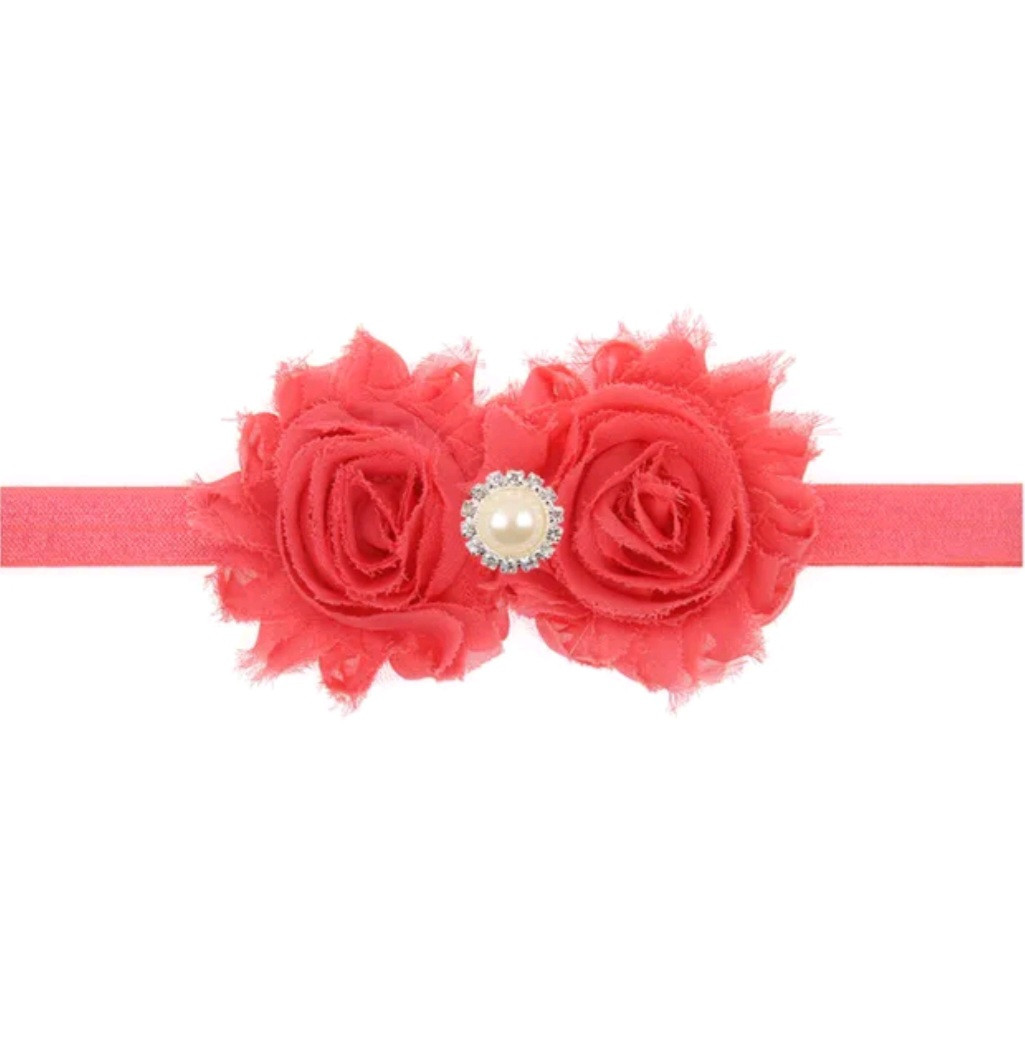 Пов'язка дитяча на голову one size кораловий, фото 1