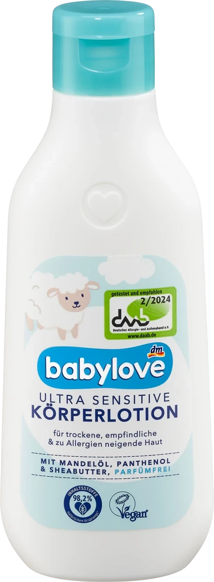 Дитяче масло для тіла Babylove Körperlotion Ultra Sensitive, 250 мл