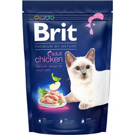 Сухий корм для кішок Brit Premium by Nature Cat Adult Chicken 1.5 кг (8595602553129) - оригінал