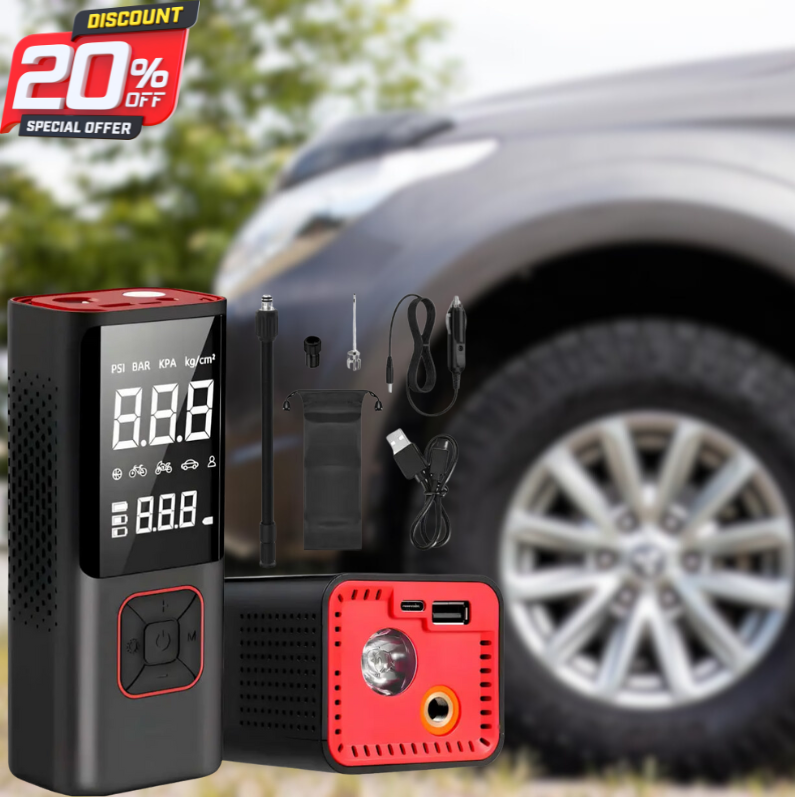 Компрессор аккумуляторный для подкачки шин Car Pump Беспроводной ...