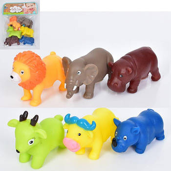 Іграшка-піщалка для купання "Тварина" 6шт J560A-42 G-Rich