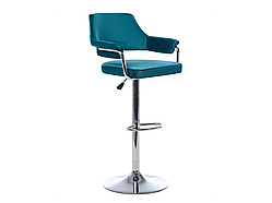 Барний стілець для кухні B-91 лазурний