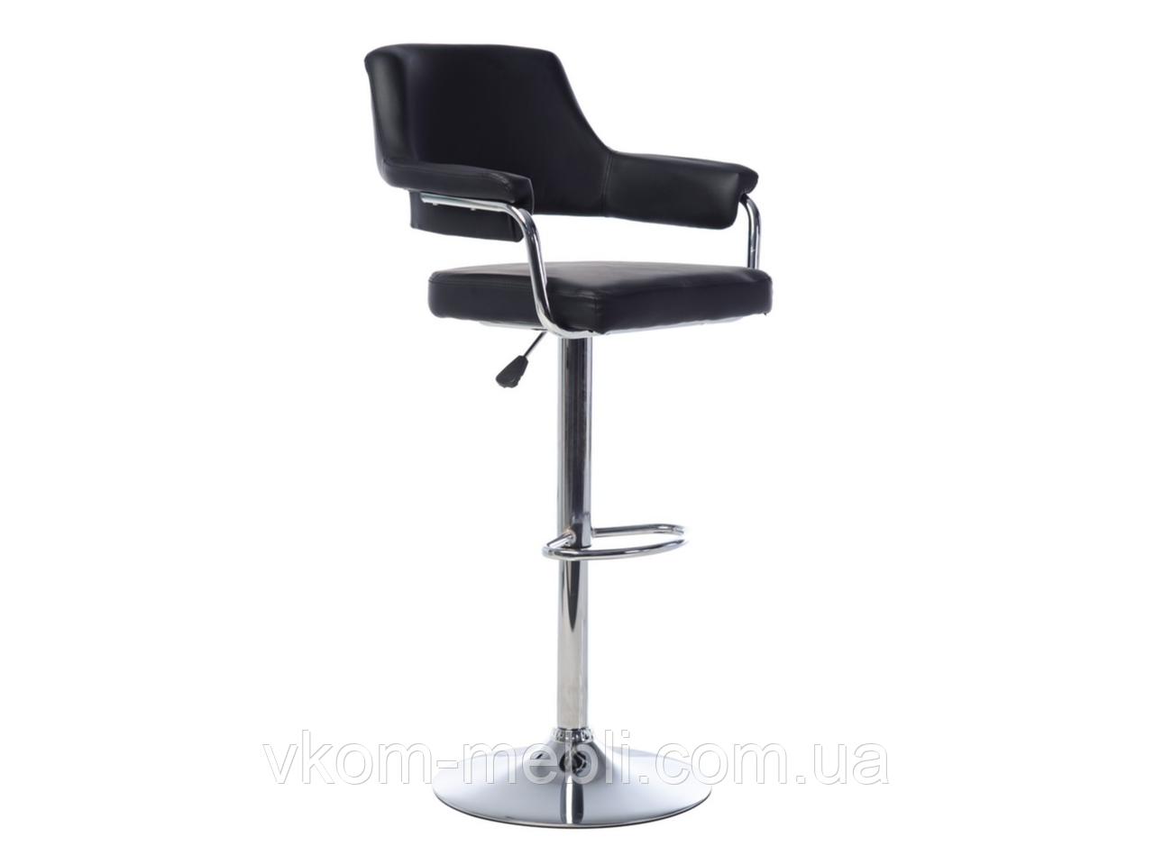 Барний стілець для кухні B-91 чорний, фото 1