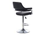 Барний стілець для кухні B-91 чорний, фото 4