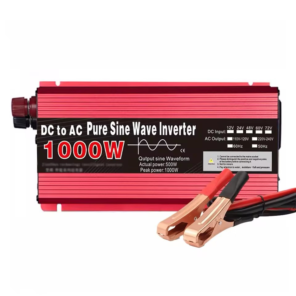 Інвертор 12V-220 1000W, перетворювач напруги, чиста синусоїда, 1000 Вт