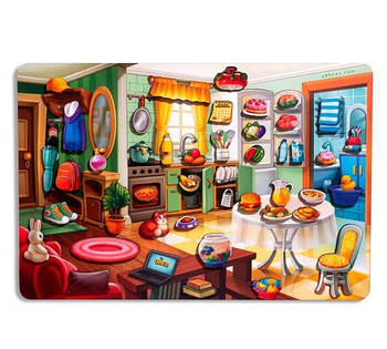 Гра на липучці "Наведи порядок у кімнаті та нагодуй Ваню" ПСД271 G-Rich