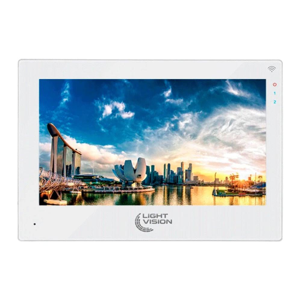 Відеодомофон 7" WiFi Tuya Light Vision SINGAPORE FHD White, фото 1