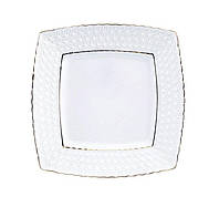 Тарілка фарф. біла мілка квад.6,5 " 222816-А