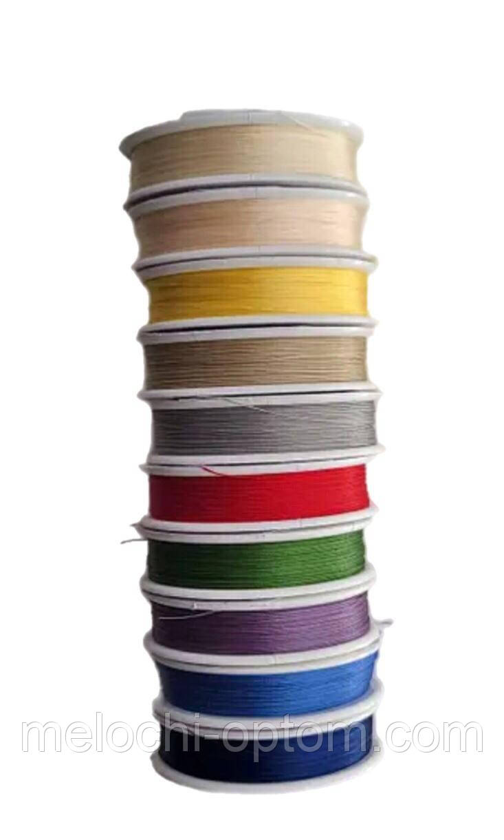 Нитки для вишивання бісером TYTAN (60m) мікс з 10 кольорів 10шт