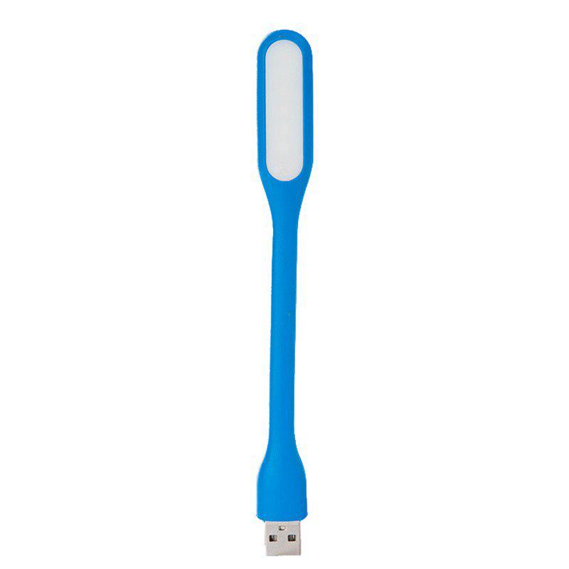 Лампа USB для повербанка гнучка гнучка світлодіодна лампа для ноутбука яскрава Led лампа USB Блакитний