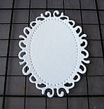 Вирубка з картону. Овал маленький, 36х49 мм, фото 2