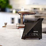 Електрична м'ясорубка з соковижималкою 3000 Ват Rainberg шнекова електром'ясорубка з реверсом і насадками, фото 5