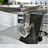 Електрична м'ясорубка з соковижималкою 3000 Ват Rainberg шнекова електром'ясорубка з реверсом і насадками, фото 7