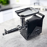 Електрична м'ясорубка з соковижималкою 3000 Ват Rainberg шнекова електром'ясорубка з реверсом і насадками, фото 6