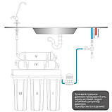 Водоочисник під мийку 5 стадійний з UF мембраною NOVO5, фото 5