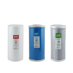 Комплект картриджів Big Blue 10 "Raifil UDF-CBC (дехлорирование)