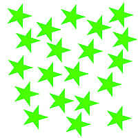 Зірка зелений з оракалу 3х3см 20шт