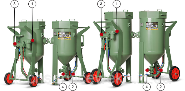 Піскоструйний апарат Contracor BlastRazor Z-200RCS, арт. 10400202