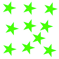 Зірка зелений з оракалу 5х5см 10шт