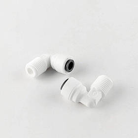 1817-А / 4me4 Фітинг кутовий (трубка 1/4 - різьба зовнішня 1/4)