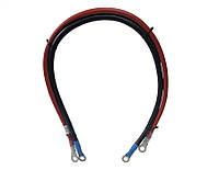 Кабель для інвертора, АКБ 50см ( перетин 25мм) 140А ( 2шт)